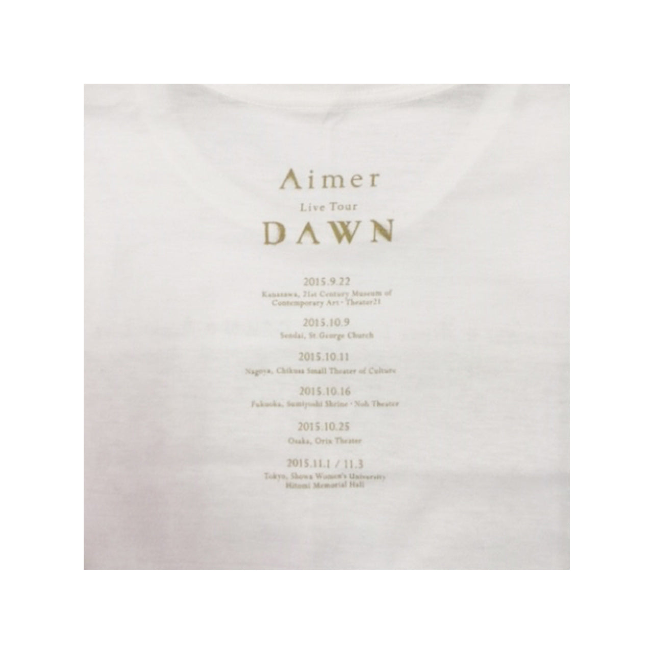 "DAWN" T-shirt / White