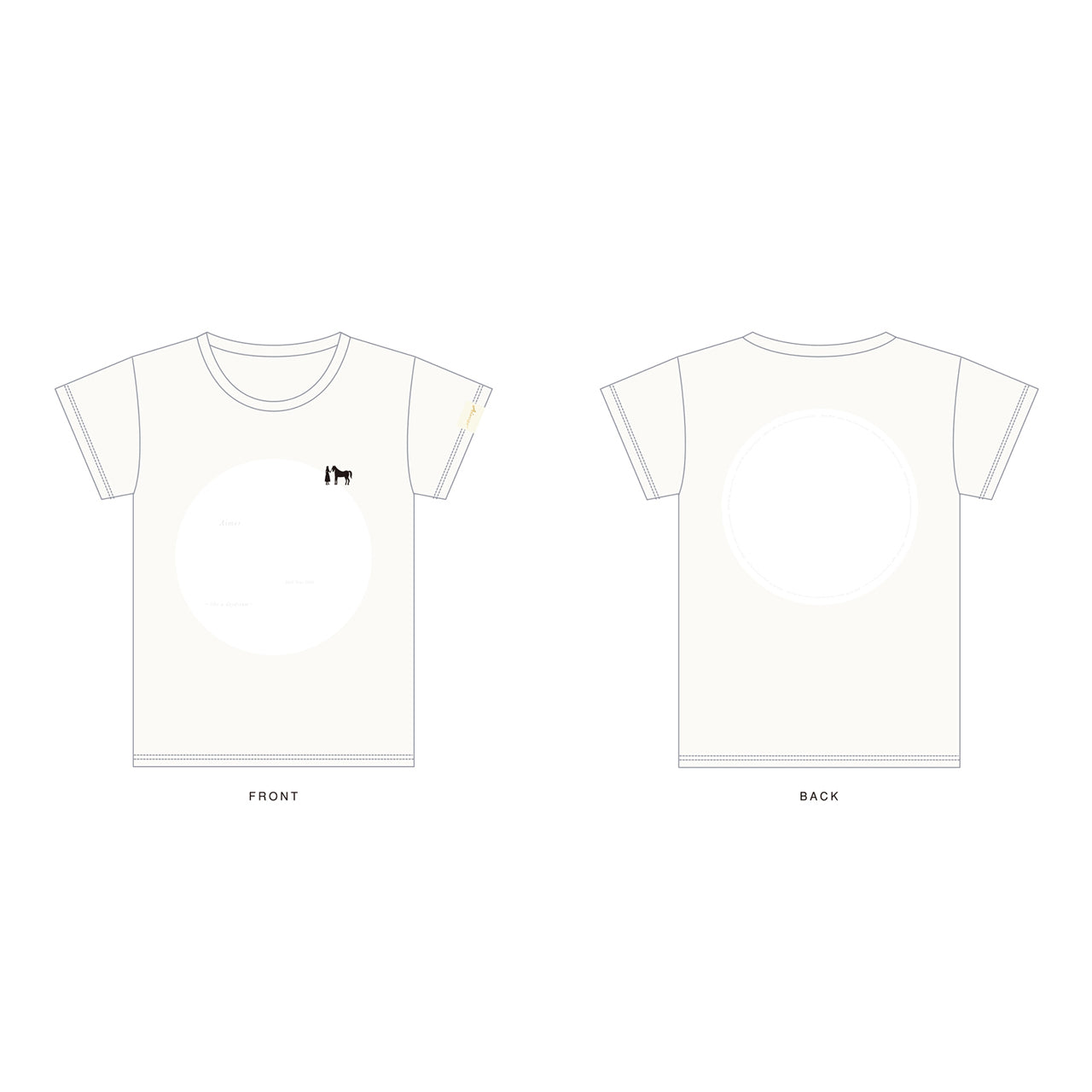 "like a daydream" T-shirt / white