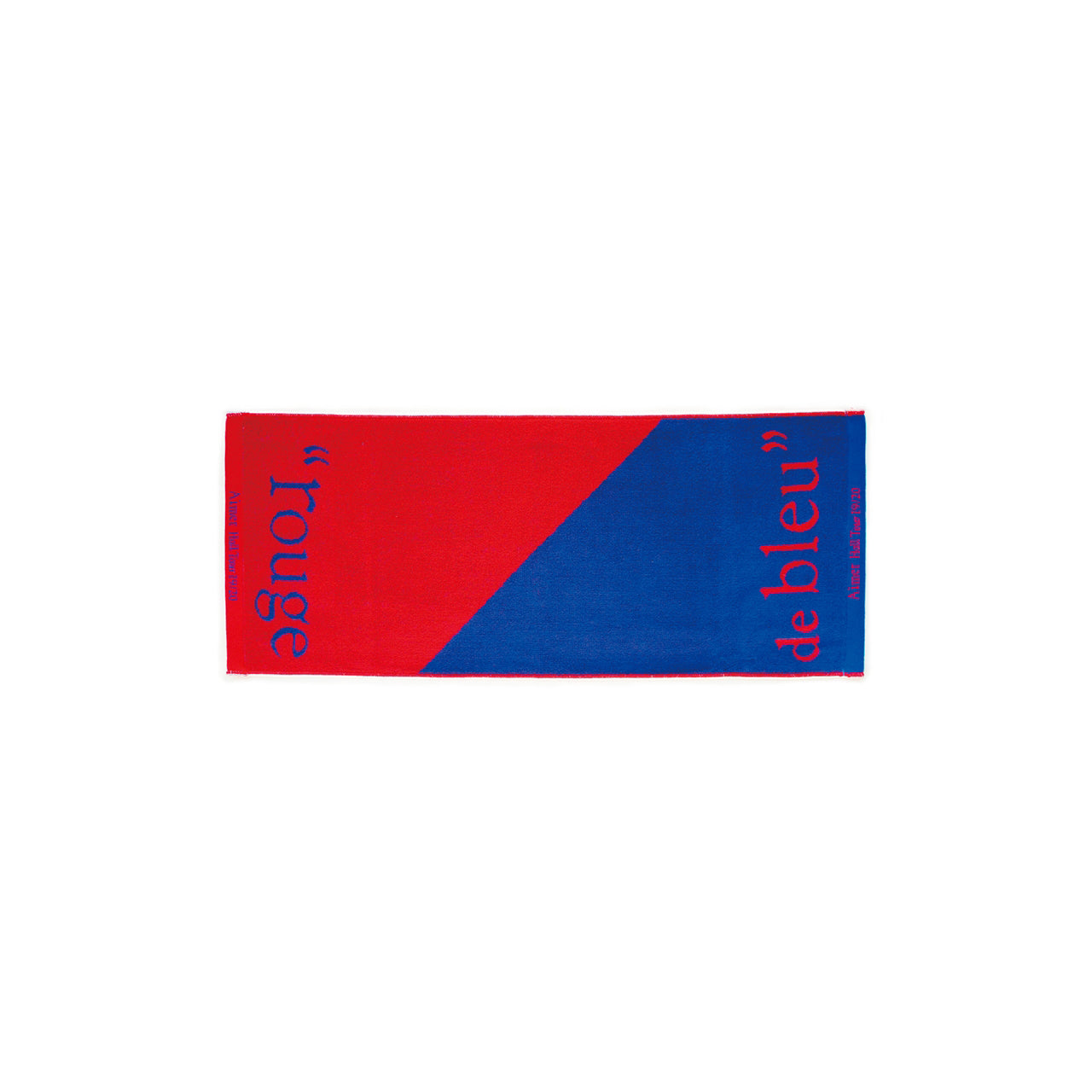 "rouge de bleu" Face Towel "2 Tone Pattern"