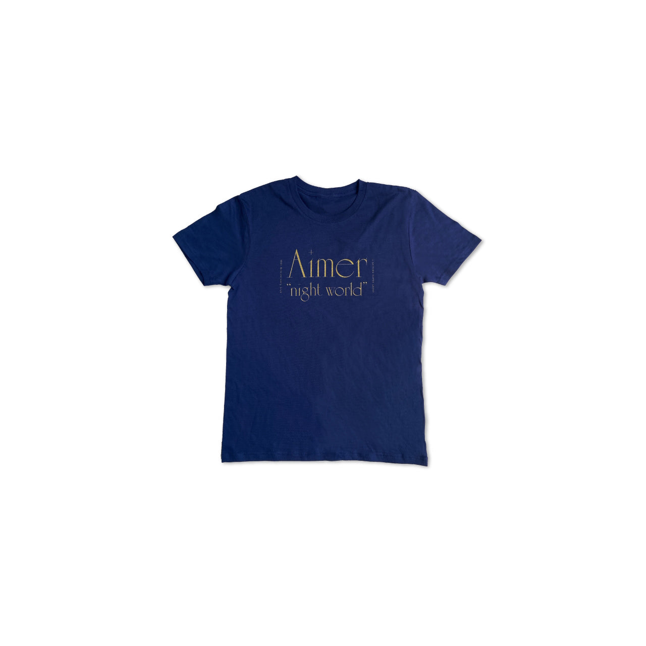 "night world" T-shirt / Navy