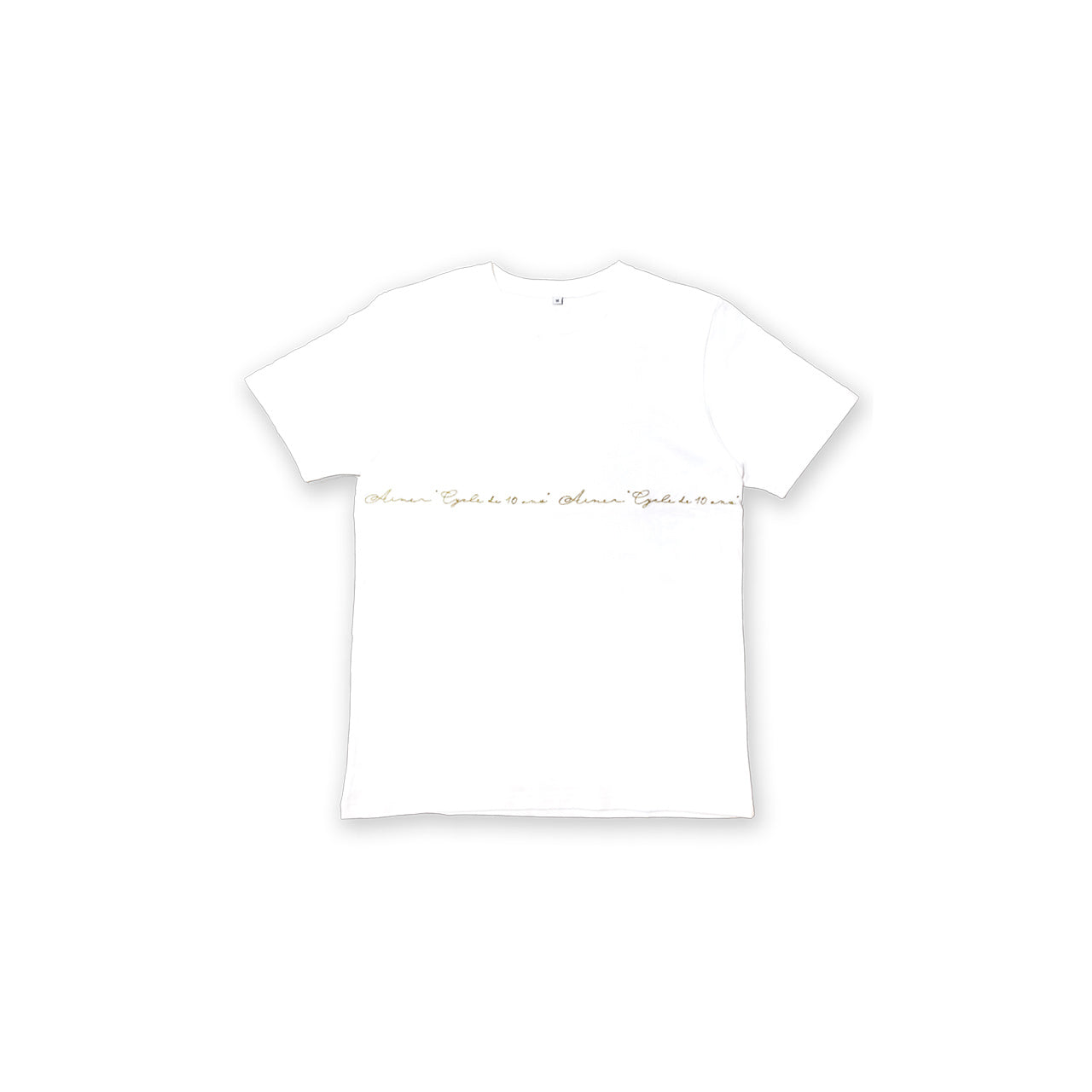 "Cycle de 10 ans" T-shirt / White